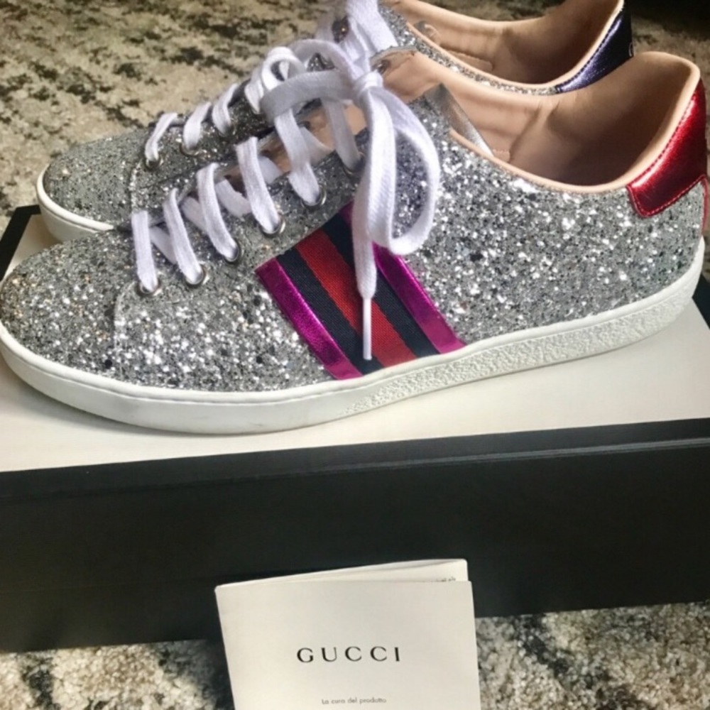 Gucci Ace Glitter Sneakers. No Trades. Firm Price.